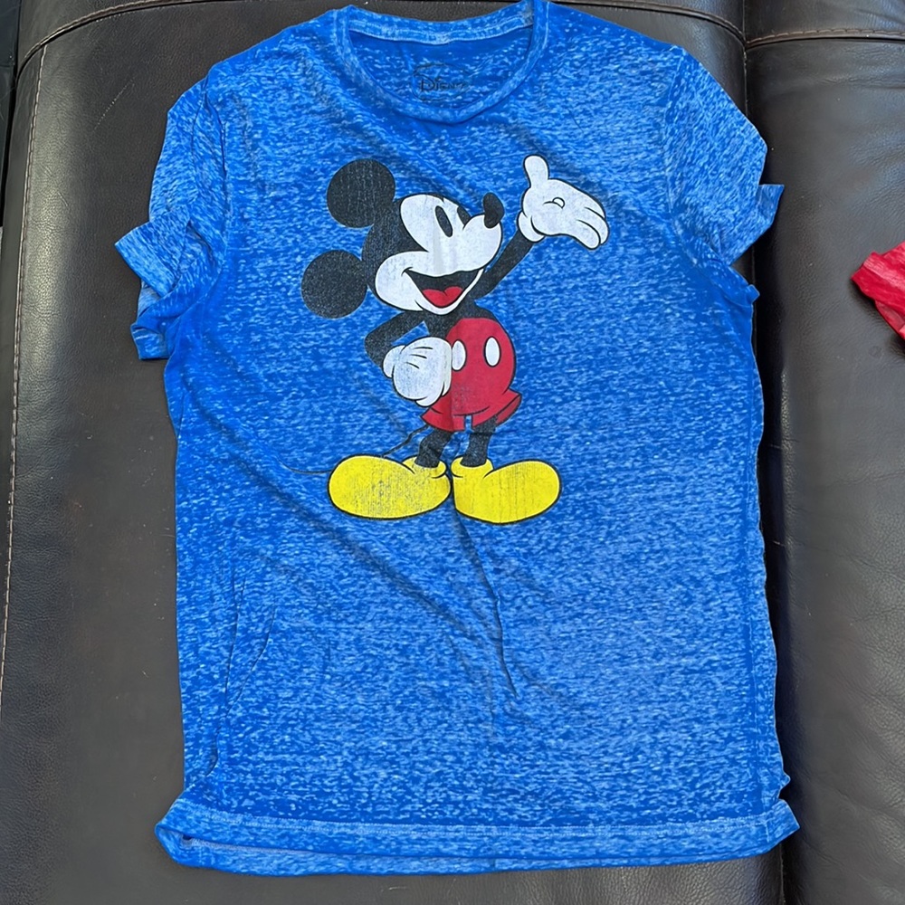 3/$20 Mickey Mouse T-shirt Blue Large